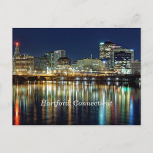 Hartford, ett cityscape-foto med texten Connecticu Vykort