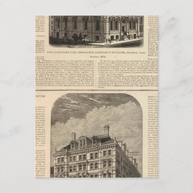 Hartford Fire Insurance Company Vykort (Framsida)