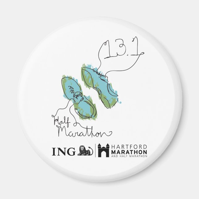 Hartford Hal-Marathon: Shoes Magnet (Framsidan)