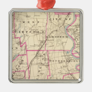 Hartford län Connecticut Julgransprydnad Metall