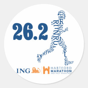 Hartford maraton: 26,2 runt klistermärke