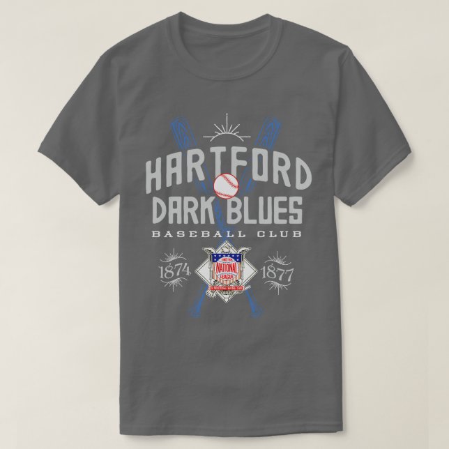 Hartford Mörk Blues T Shirt (Design framsida)