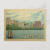 Hartford Postcard Connecticut Vintage resor