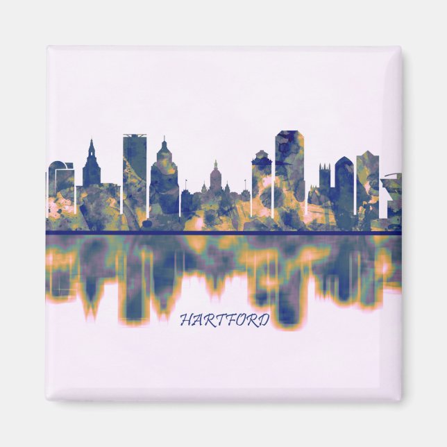 Hartford Skyline Magnet (Framsidan)