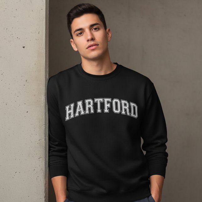 HARTFORD Universitetsstil-tröja Amerika College Lång Ärmad Tröja (Skapare uppladdad)