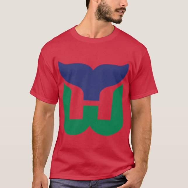 Hartford Whalers retro T Shirt (Framsida)