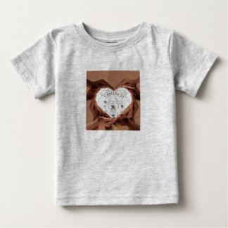 Harthanden op baby romper t shirt