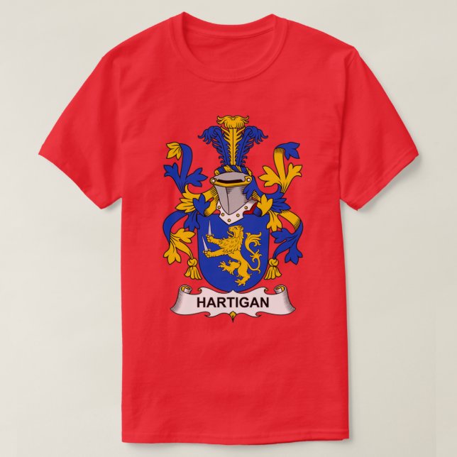 Hartigan Jackar om Arm Family Crest T Shirt (Design framsida)