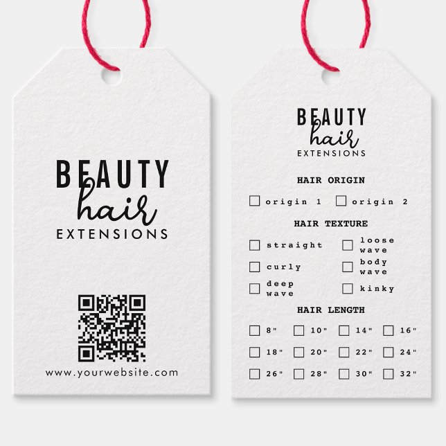 Hårtillägg Förpackning Hårfäste Märkre Hårfäste Presentetikett (Hair Extensions Packaging Hang Tag Hair Branding)