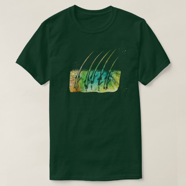 Hårtillväxtsteg T Shirt (Design framsida)