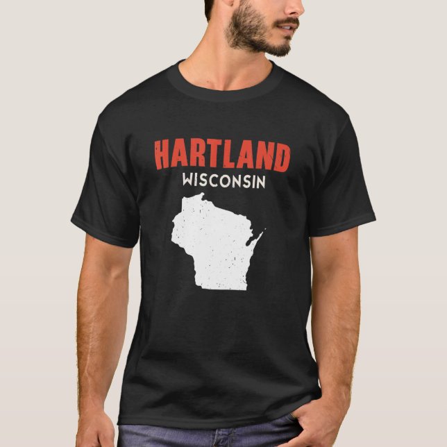 Hartland USA State America Travel Montanan Helena T Shirt (Framsida)