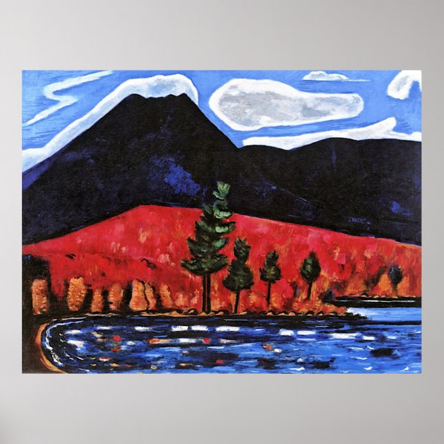 Hartley - Mount Katahdin, Maine, Förenade Stater Poster (Framsidan)