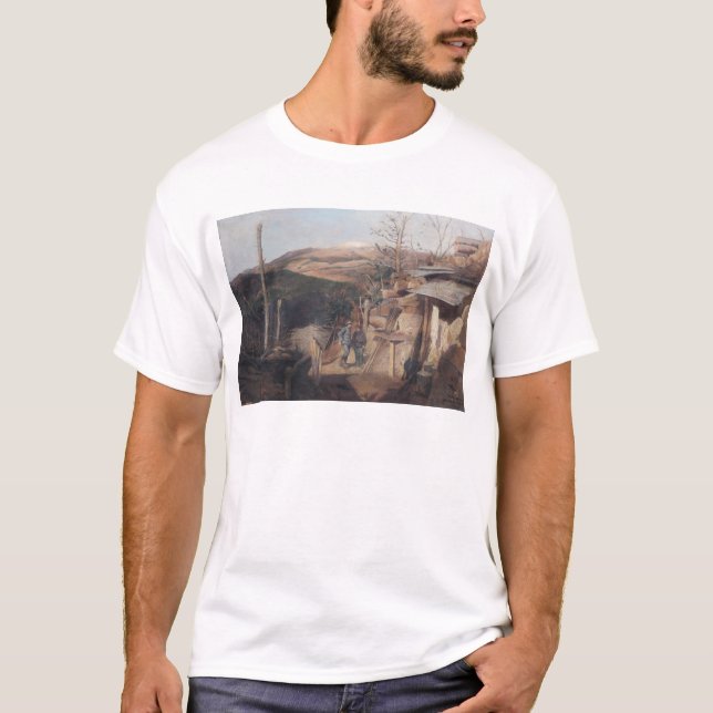 Hartmanswillerkopf beskådar från Roche-Sermet, T Shirt (Framsida)