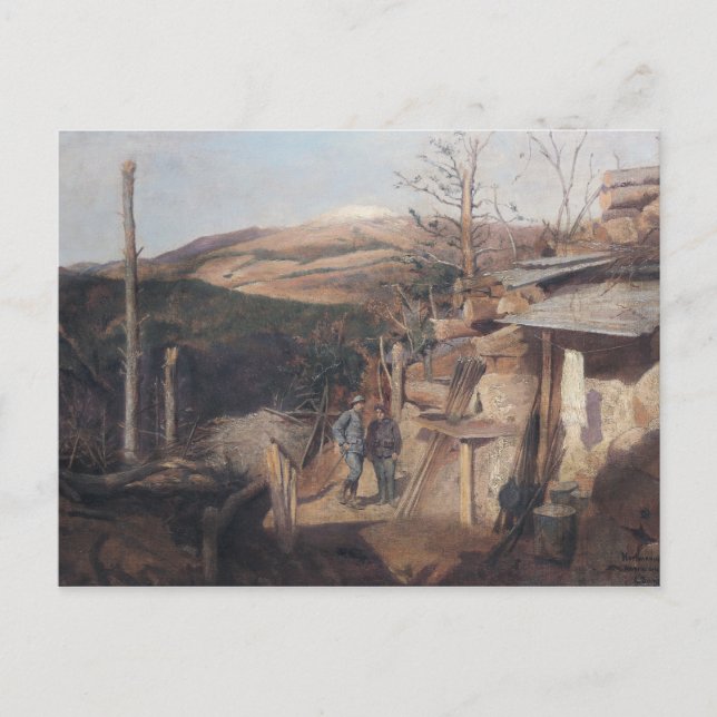 Hartmanswillerkopf, View from Roche-Sermet, 1915 Vykort (Framsida)