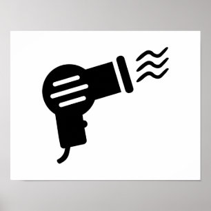Hårtork Poster