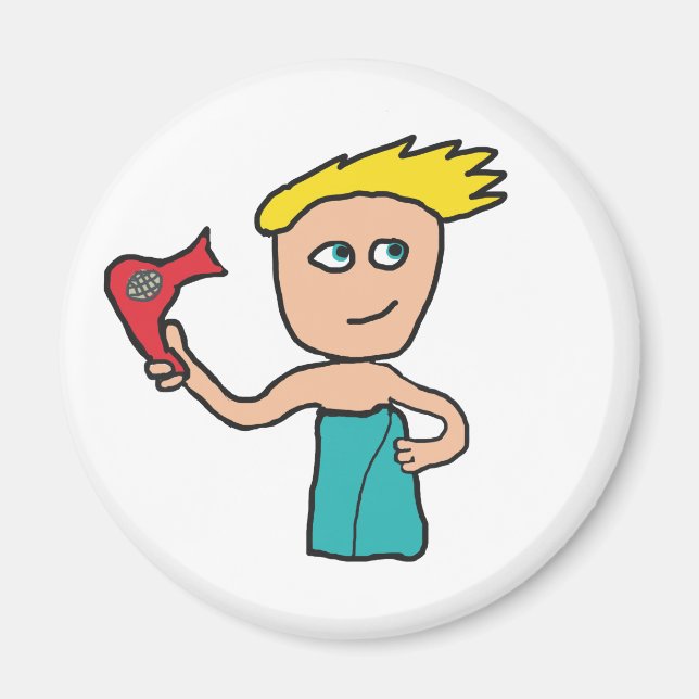 Hårtorkning Magnet (Framsidan)