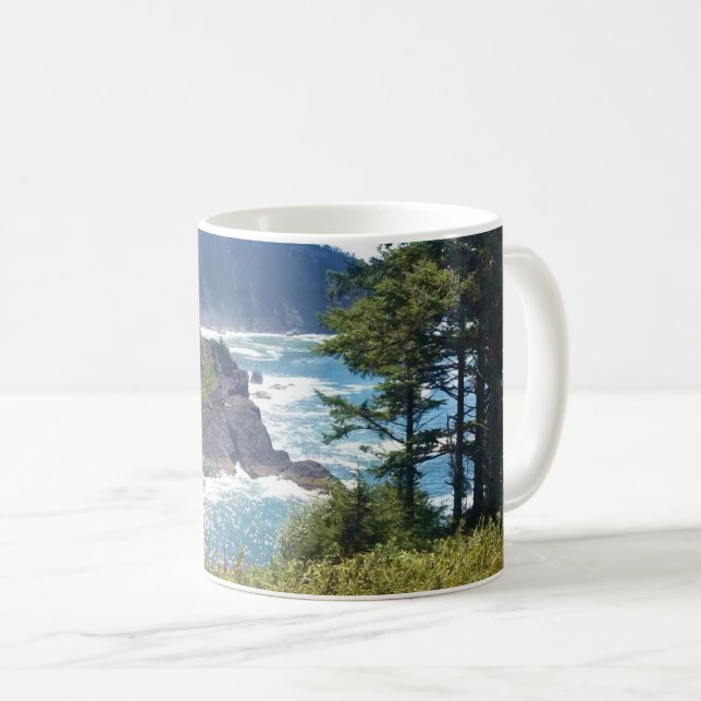 Hart's Cove, Oregon Kusten Kaffemugg (Framsida höger)