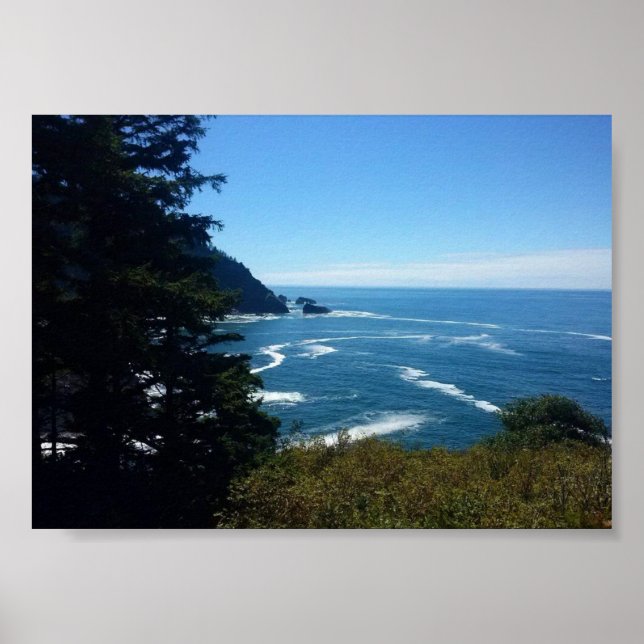Hart's Cove, Oregon Kusten Poster (Framsidan)