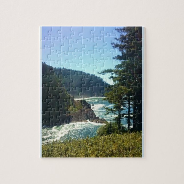 Hart's Cove, Oregon-kusten Pussel (Vertikal)