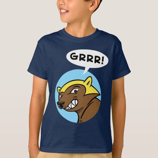 Harts passerar "GRRR!", Utslagsplats: Blått T-shirt (Framsida)
