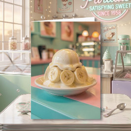 Hartset Banana Sundae Barnbarnets födelsedag Kort