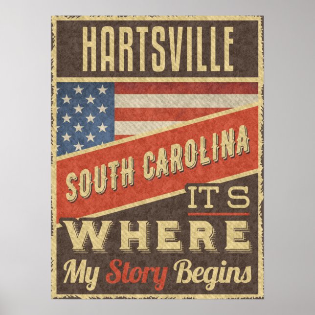 Hartsville South Carolina Poster (Framsidan)