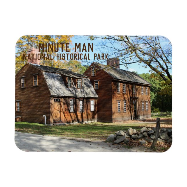 Hartwell Tavern, Minute Man National Hist. Park Magnet (Horisontell)
