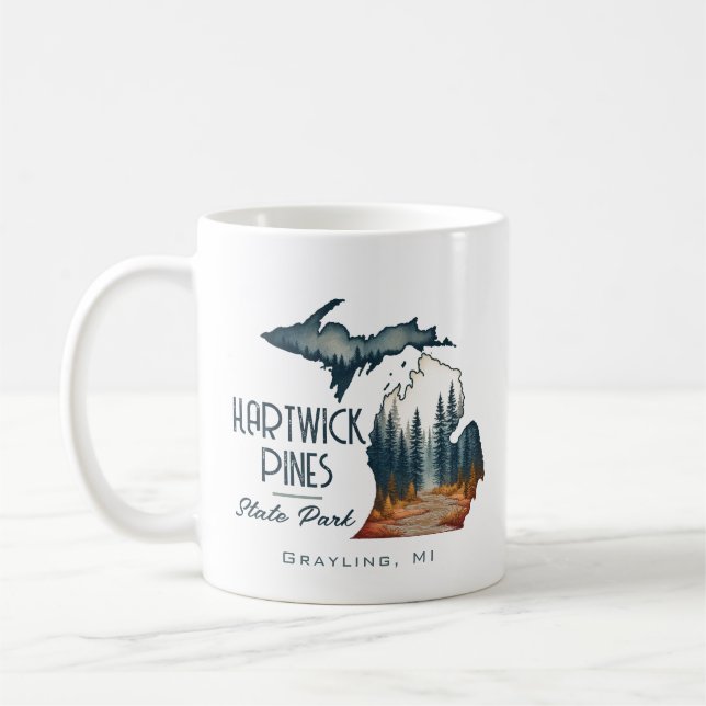 Hartwick Gräs State Park Souvenir Gift Kaffemugg (Vänster)