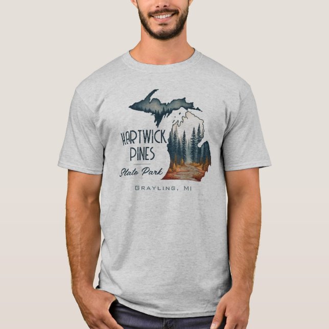 Hartwick Gräs State Park Souvenir Gift T Shirt (Framsida)