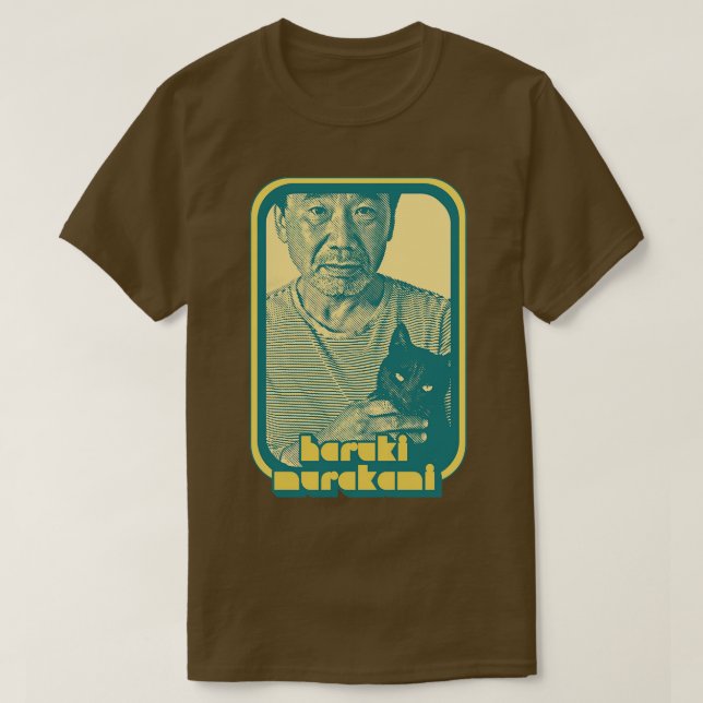 Haruki Murakami Retro Fläkt Art Design 2 T Shirt (Design framsida)