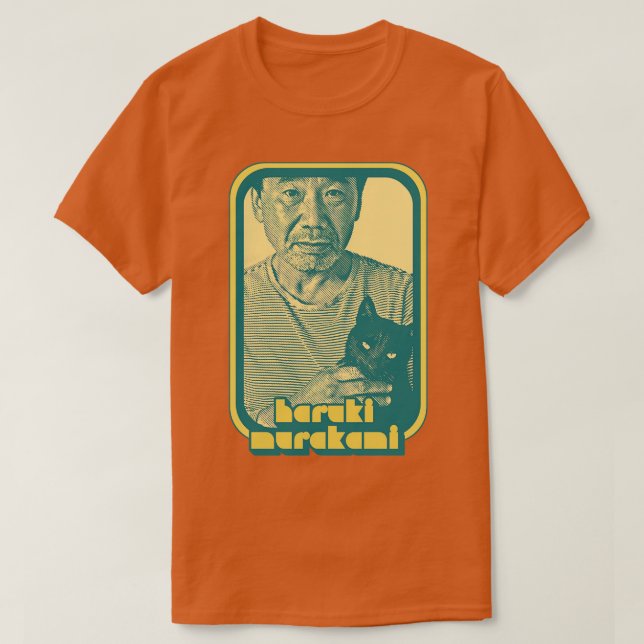 Haruki Murakami Retro Fläkt Art Design 2 T Shirt (Design framsida)