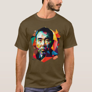 Haruki Murakami Retro Fläkt Art Design T Shirt