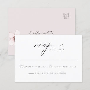 HARUMI Elegant Sakura Cherry Blommar Postcard OSA Inbjudningar