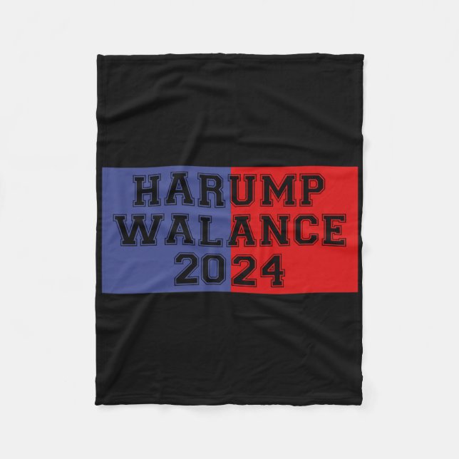 Harump Walance 2024 Tröja Harris Trump Wheimer Van Fleecefilt (Framsidan)