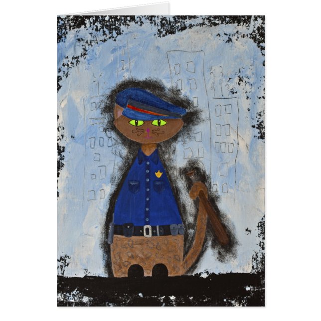 Härva den Paisley polisen Hälsningskort (Framsidan)