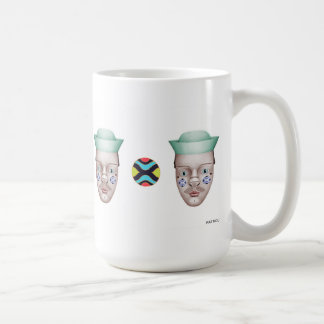 Härva omkring kaffemugg