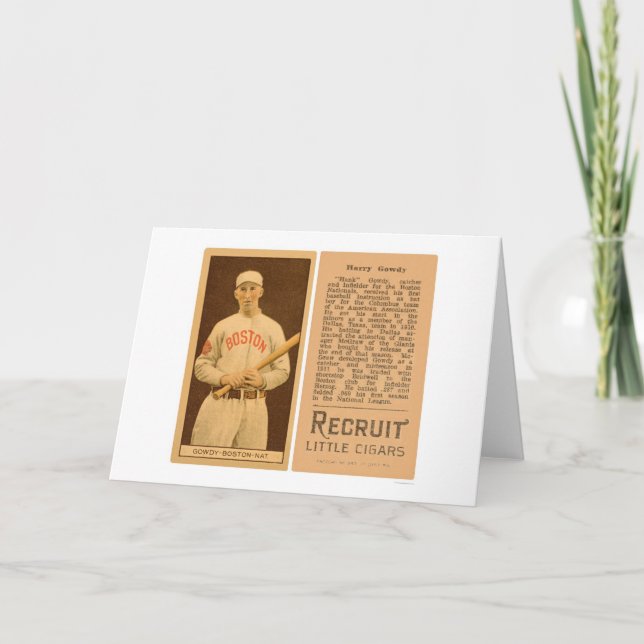 Härvan Gowdy trotsar baseball 1912 Kort (Framsida)