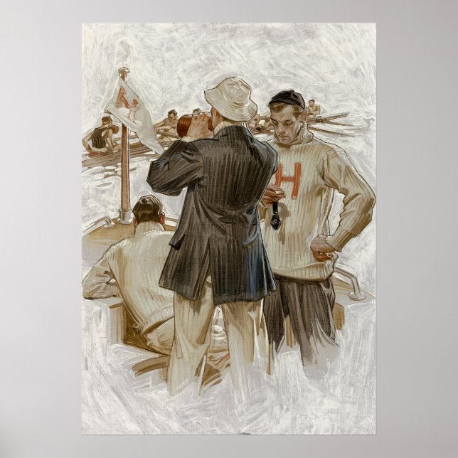 Harvard Crew Team av Edward Eggleston Poster (Framsidan)