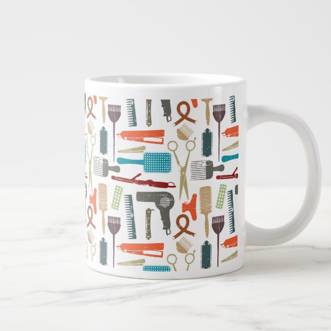 Hårvård Mönster Jumbo Mugg (Höger)