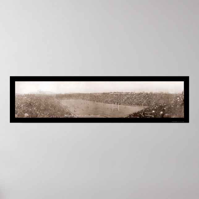 Harvard Yale Fotboll 1908 Poster (Framsidan)