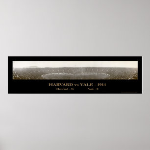 Harvard Yale Fotboll 1914 Poster