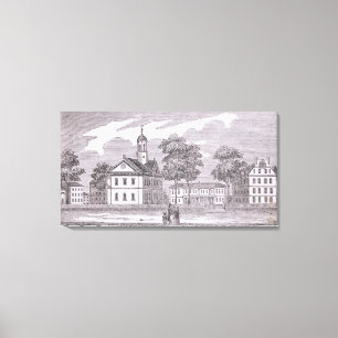 Harvarduniversitetet från 'historiskt canvastryck