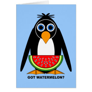 harvattenmelon hälsningskort