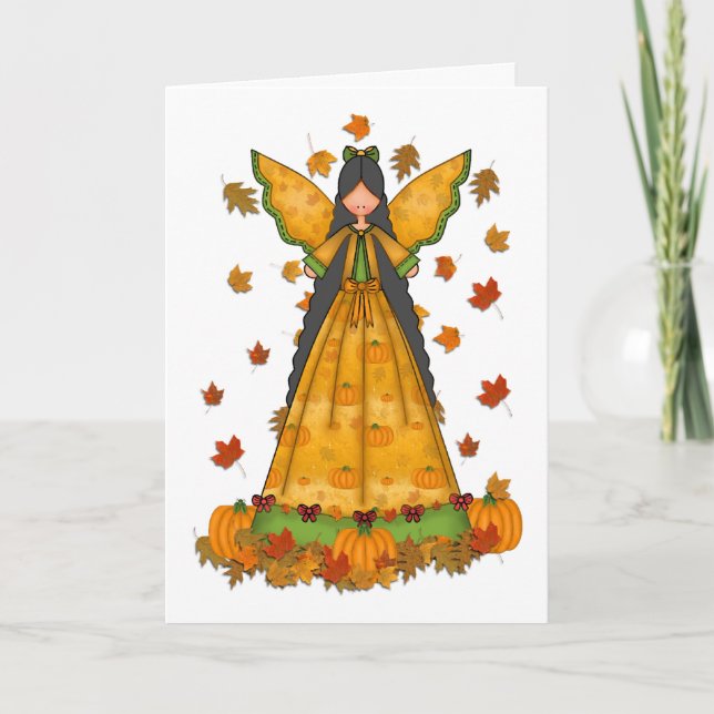 Harvest Angel Thanksgiving Card Helgkort (Framsida)