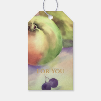 Harvest Apples & Grapes Gift Tag | Orchard Fruit Presentetikett