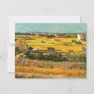 Harvest at La Crau, Montmajour av Vincent van Gogh