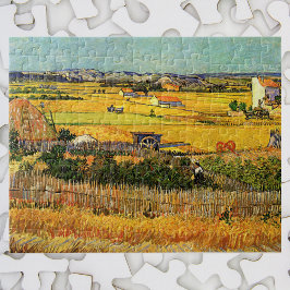 Harvest at La Crau, Montmajour av Vincent van Gogh Pussel