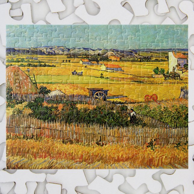 Harvest at La Crau, Montmajour av Vincent van Gogh Pussel (Skapare uppladdad)