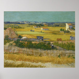 Harvest av Vincent Van Gogh Poster