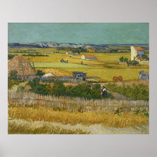 Harvest av Vincent Van Gogh Poster (Framsidan)